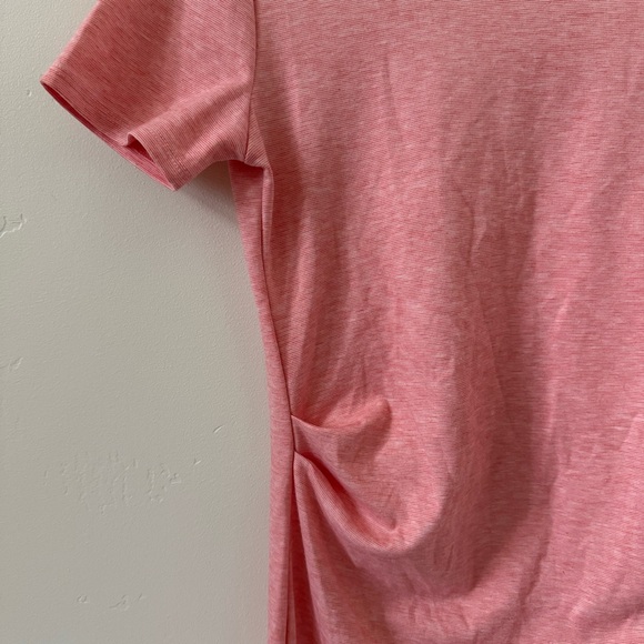 Pinkblush Soft Light Heathered Pink Contour Midi Dress - Picture 4 of 6